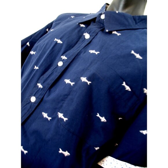 PaperDenim&Cloth Fishing Shirt Men's 4XL Blue Short SL Button Down - Picture 9 of 16
